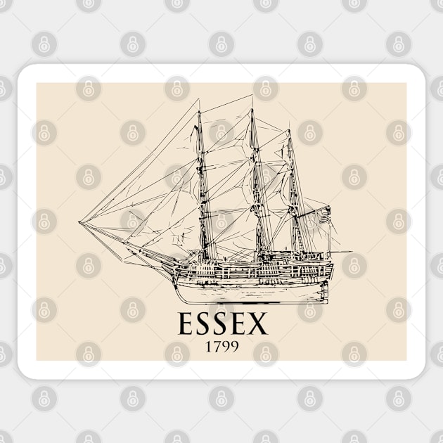 Essex 1799 Ship Sticker by Lakeric